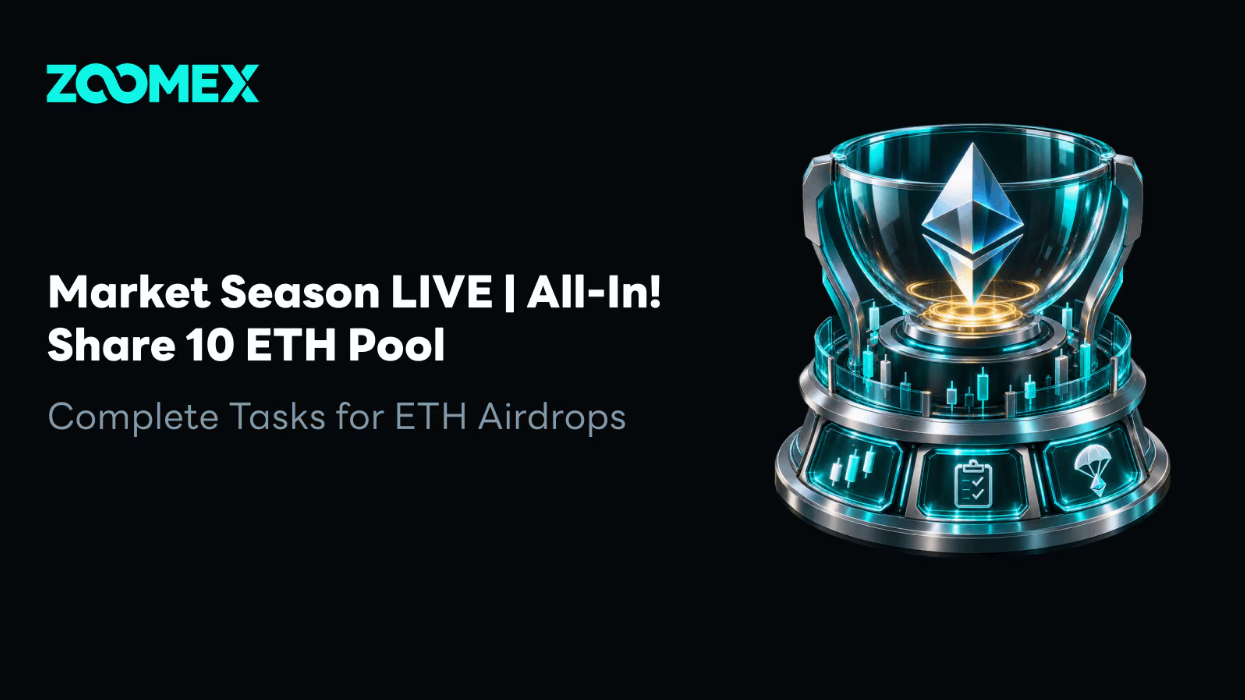 Zoomex Launches 10 ETH Airdrop, Allocating 7 ETH to Futures Trading Rewards