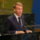 French President Emmanuel Macron addresses the UN General Assembly in New York (22 September 2026)