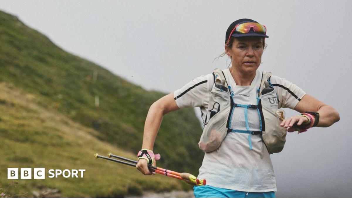 Sophie Woods wearing a head torch