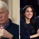 Harry and Meghan split screen with Earl Spencer