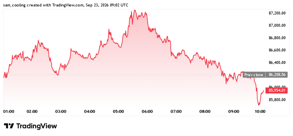 Bitcoin Recoils Below $86,000: Is Bitcoin Price Prediction Still Shooting For $90,000?