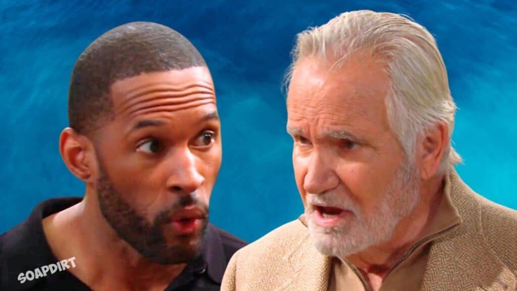The Bold and the Beautiful Spoilers: Carter Walton (Lawrence Saint-Victor) - Eric Forrester (John McCook)