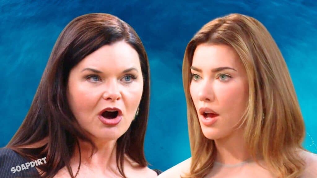 The Bold and the Beautiful Spoilers: Steffy Forrester (Jacqueline MacInnes Wood) - Katie Logan (Heather Tom)