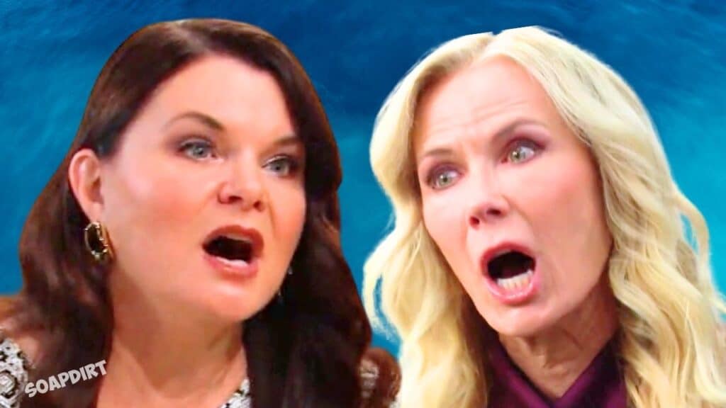 The Bold and the Beautiful: Brooke Logan (Katherine Kelly Lang) - Katie Logan (Heather Tom)
