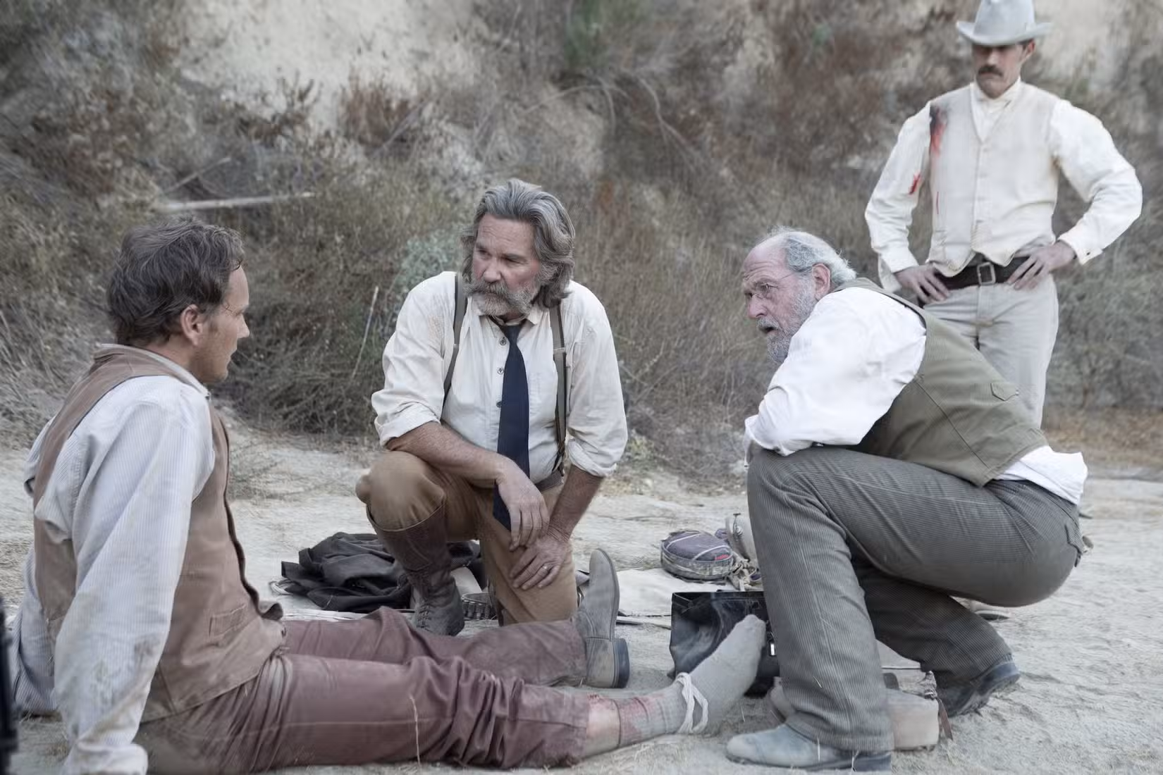 Kurt Russell and Patrick Wilson in Bone Tomahawk