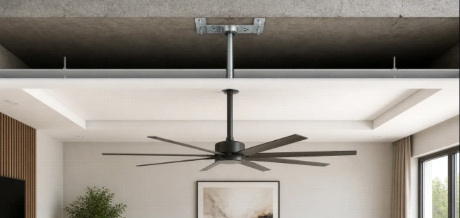 Can You Install a Large Ceiling Fan on a Drop or False Ceiling?