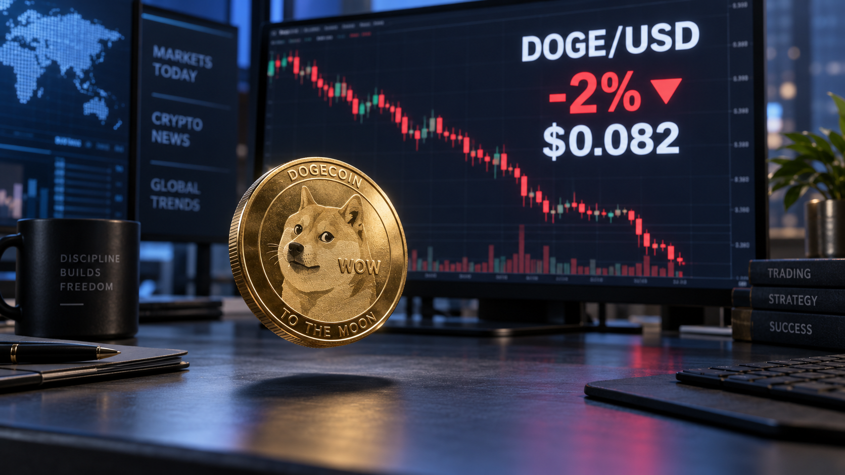 Dogecoin dips below $0.083 as weak ETF demand and bearish positioning limit recovery