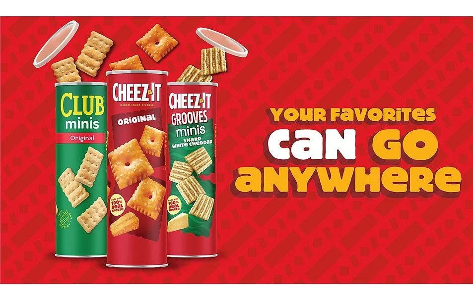 Cheez-It, Club go portable with canisters
