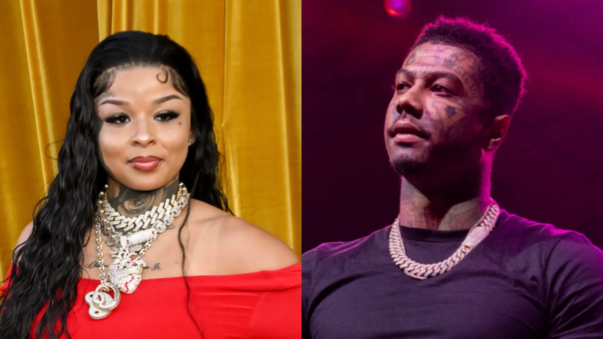 Chrisean Rock Dons Blueface's Chain While Out With Him After Recently Saying She Was Considering Legal Action Against Him (VIDEO)