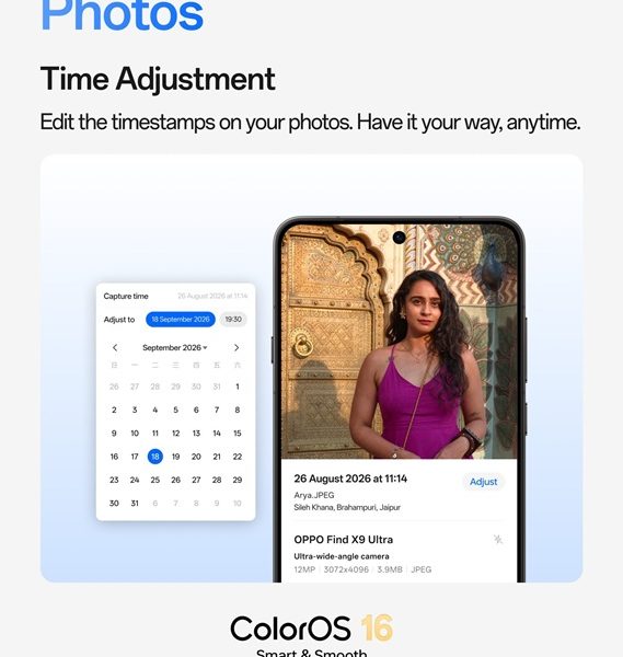 ColorOS 16 Photos Time Adjustment