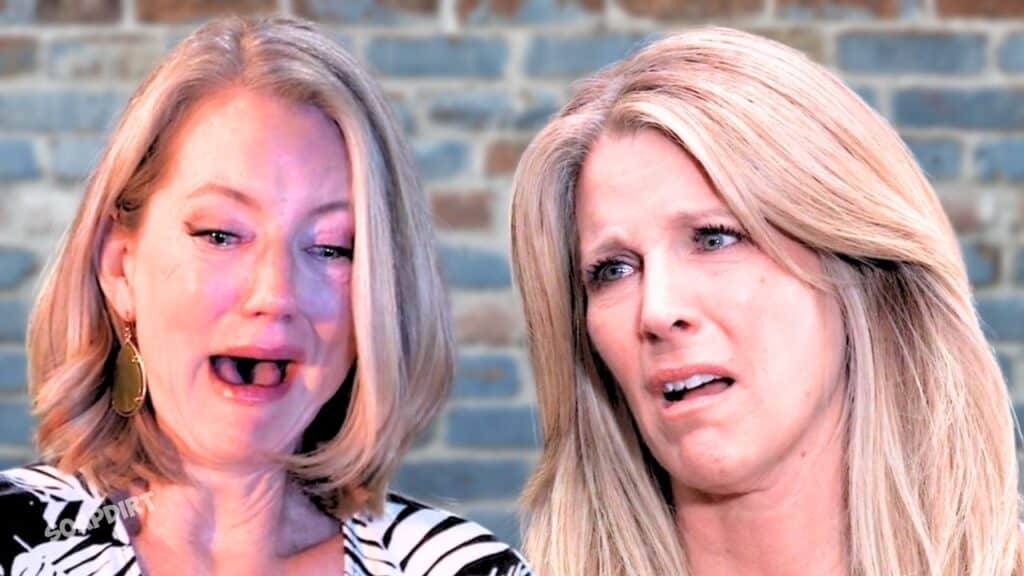 General Hospital: Nina Reeves (Cynthia Watros) - Carly Spencer (Laura Wright)