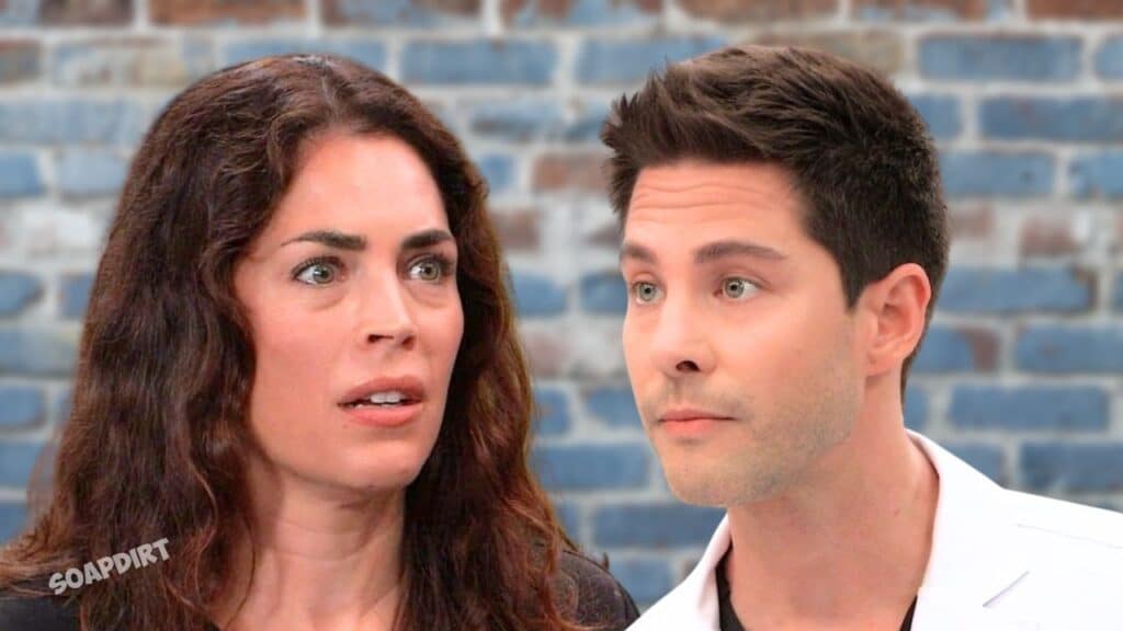 General Hospital: Britt Westbourne (Kelly Thiebaud) - Dr. Tristan Roberts (Dean Geyer)