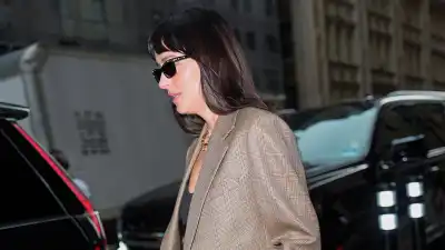 Dakota Johnson is seen on September 17, 2026 in New York City.