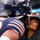Jonathan Owens Gives Sweet Cheek Kiss to Simone Biles Ahead of Chicago Bears Home Game