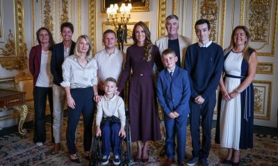 The Princess Wears Burberry for Windsor Castle Tea Party