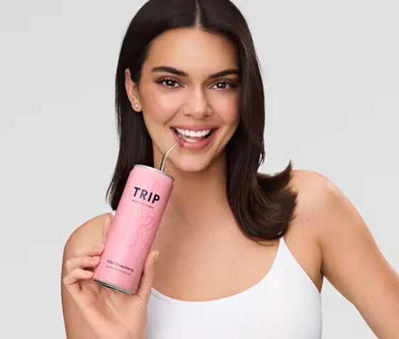 model backs CBD drinks brand