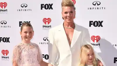 Pink Poses With Her Kids on iHeartRadio Red Carpet