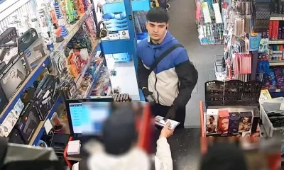 CCTV captures smiling killer buying knife in corner shop hours before murder