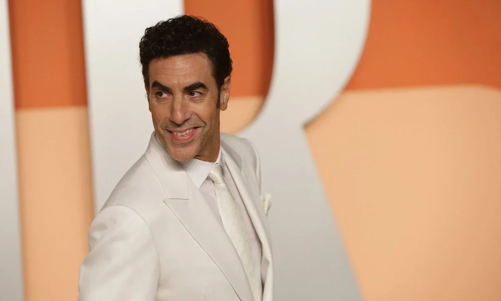 Sacha Baron Cohen at the 2025 Vanity Fair Oscar Party