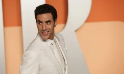 Sacha Baron Cohen at the 2025 Vanity Fair Oscar Party