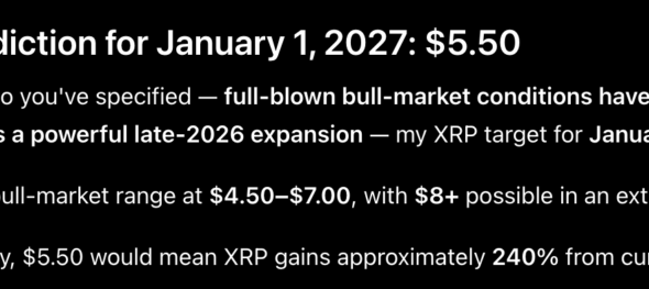 Ripple Price Prediction: The Sam Altman-backed ChatGPT AI predicts that XRP could hit $8 by 2027, in the event of an extended bull market