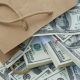 money shopping bag
