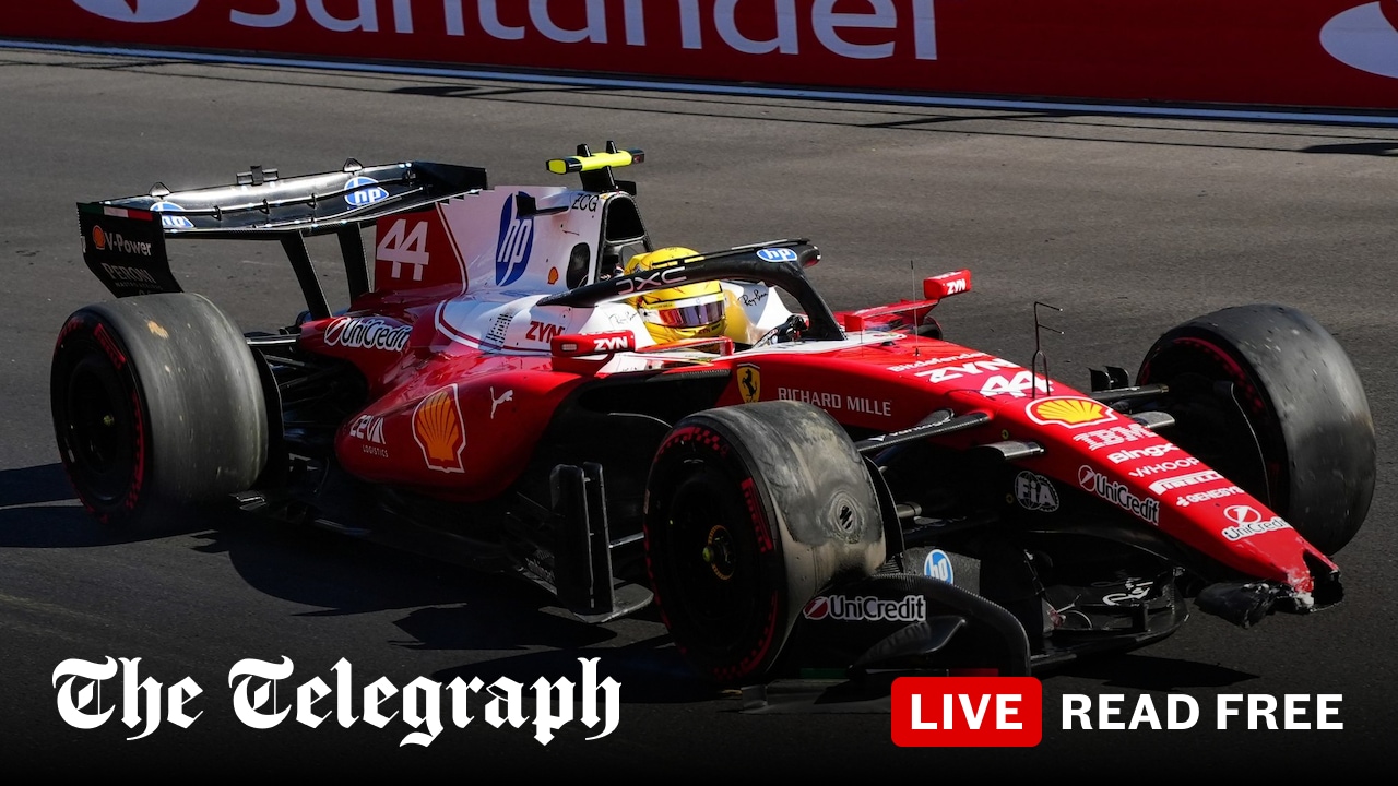 Lewis Hamilton smashes into barriers in Madring practice