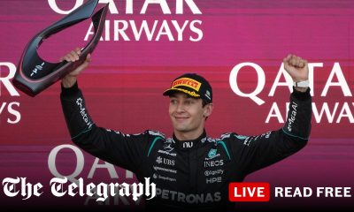Russell holds his nerve to see off Verstappen and win Azerbaijan GP