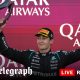 Russell holds his nerve to see off Verstappen and win Azerbaijan GP