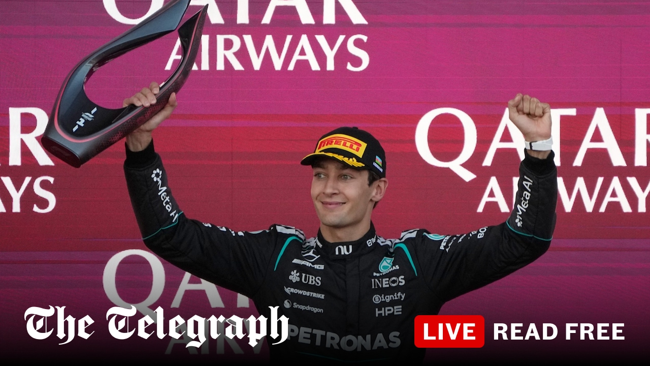 Russell holds his nerve to see off Verstappen and win Azerbaijan GP
