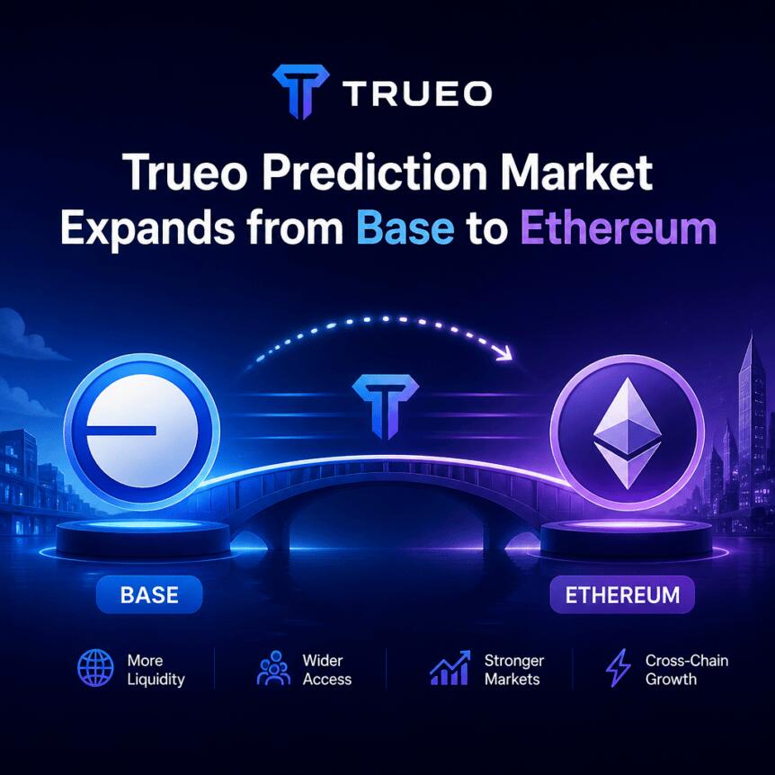 Trueo Prediction Market Expands From Base To Ethereum