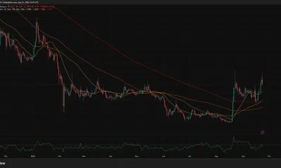 XRP/USDT daily chart shows price near $1.51 after a rise to $1.66, above the 20-day moving average near $1.40, with Chaikin Money Flow at −0.09.