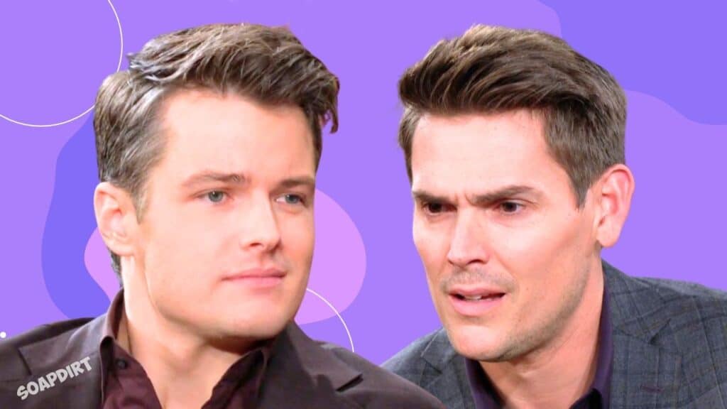 The Young and the Restless Spoilers: Kyle Abbott (Michael Mealor) - Adam Newman (Mark Grossman)
