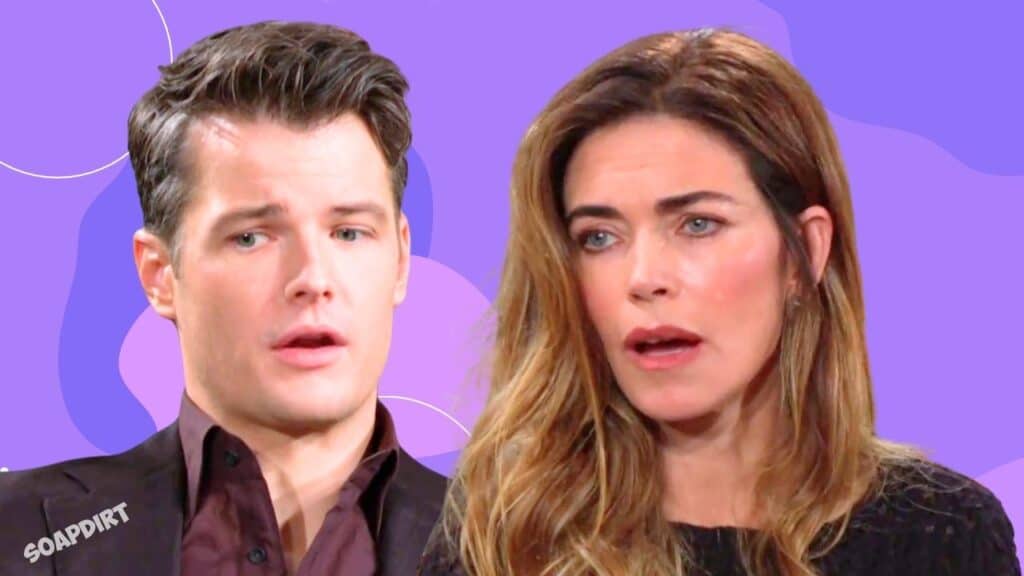 The Young and the Restless: Kyle Abbott (Michael Mealor) - Victoria Newman (Amelia Heinle)