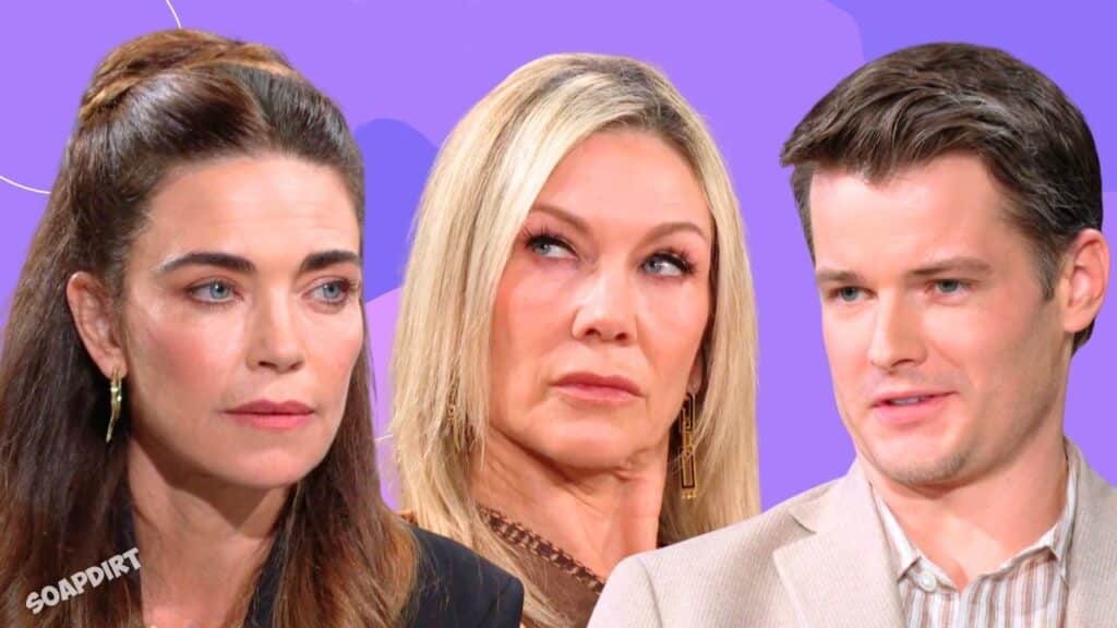 The Young and the Restless: Kyle Abbott (Michael Mealor) - Victoria Newman (Amelia Heinle) - Patty Williams (Stacy Haiduk)