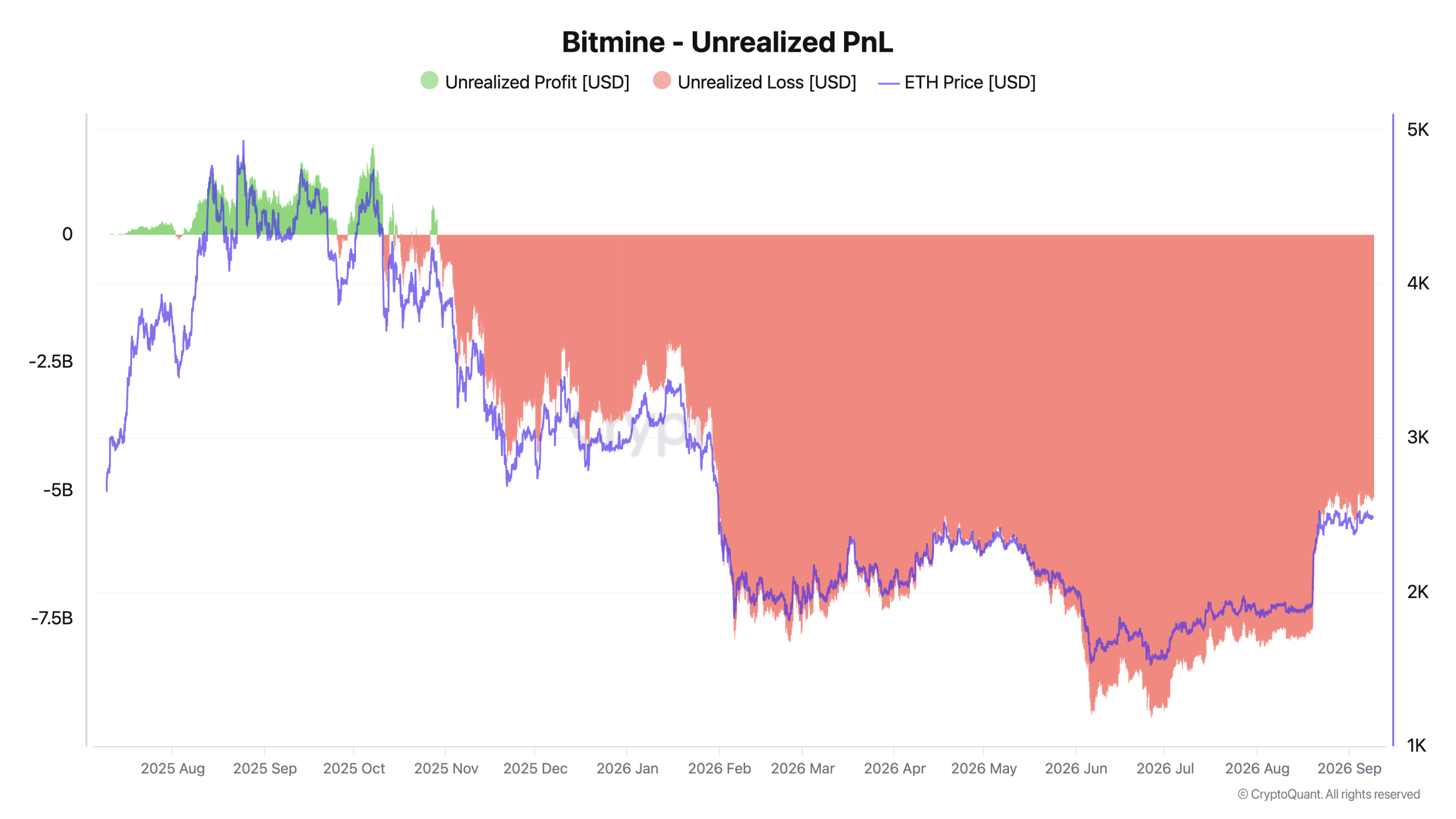 BitMine ETH Unrealized Losses.