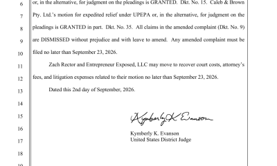 XRP Influencer's Defamation Suit Dismissed Under Anti-SLAPP Law. Source: X/@SugarXRPL