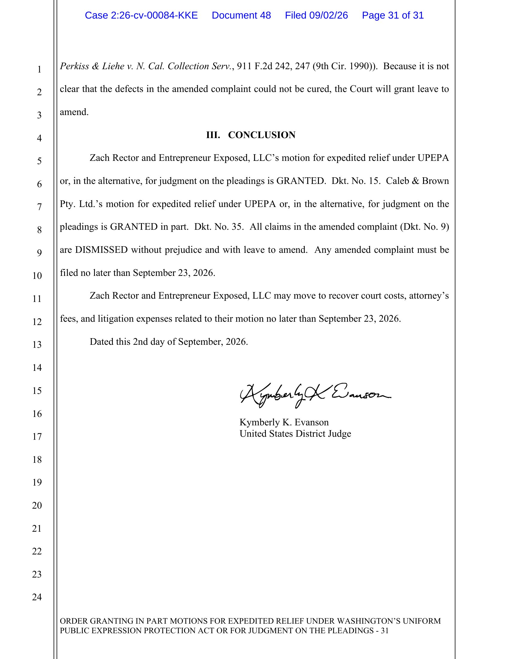 XRP Influencer's Defamation Suit Dismissed Under Anti-SLAPP Law. Source: X/@SugarXRPL