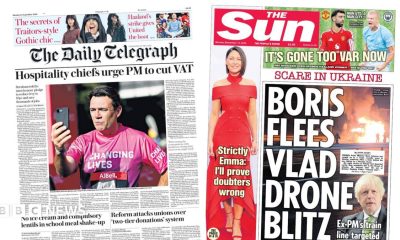 "No ice cream and compulsory lentils in school meal shake-up," reads the headline on the front page of the Daily Telegraph.