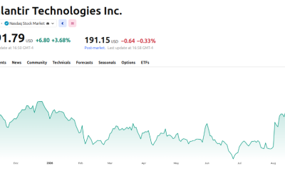Palantir Technologies Inc. (PLTR) Price Performance - 1 Year. Source: TradingView