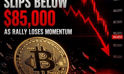 Bitcoin Btc Slips Below 85 000 As Rally Loses Momentum