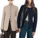 women wear stylish collarless split hem blazer in different ways