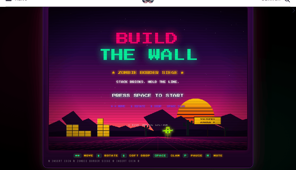 White House Removes ‘Build the Wall’ Game After Tetris Rebuke
