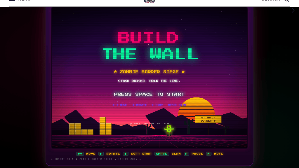 White House Removes ‘Build the Wall’ Game After Tetris Rebuke