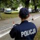 A police officer stands guard near the site of a knife attack on the grounds of a Catholic abbey in Jarosław, south-eastern Poland. Photo: 24 September 2026