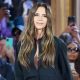 Victoria Beckham walks the runway during the Victoria Beckham Ready to Wear spring/summer fashion show as part of the Paris Fashion Week in September 2023