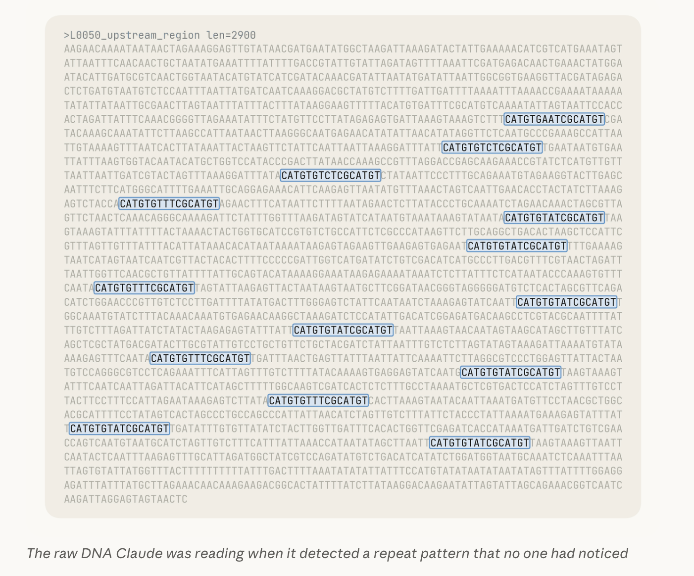 The Pattern Claude Noticed in Raw DNA.