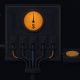 Illustration of a switchboard with a dollar-denominated gauge powering a network, while an unused token sits in a tray