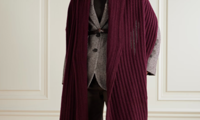Coffee Break: Hooded Ribbed Cashmere Scarf