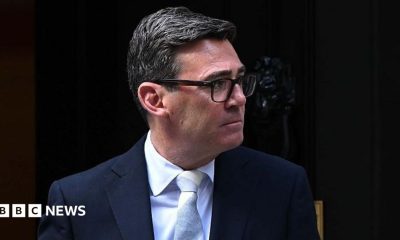 Headshot of Andy Burnham who turns to the side